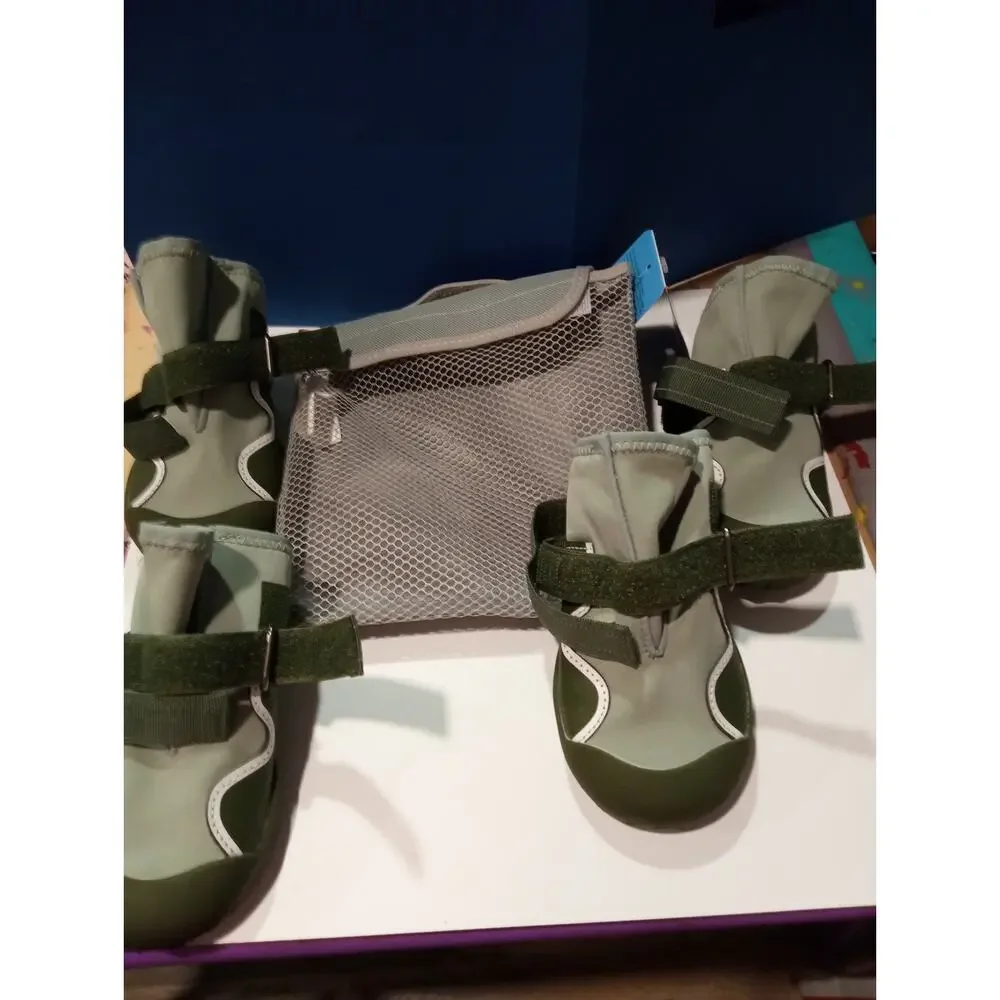 *NEW* ALL TERRAIN Dog Booties Boots Waterproof Carry Bag Size 9 0752